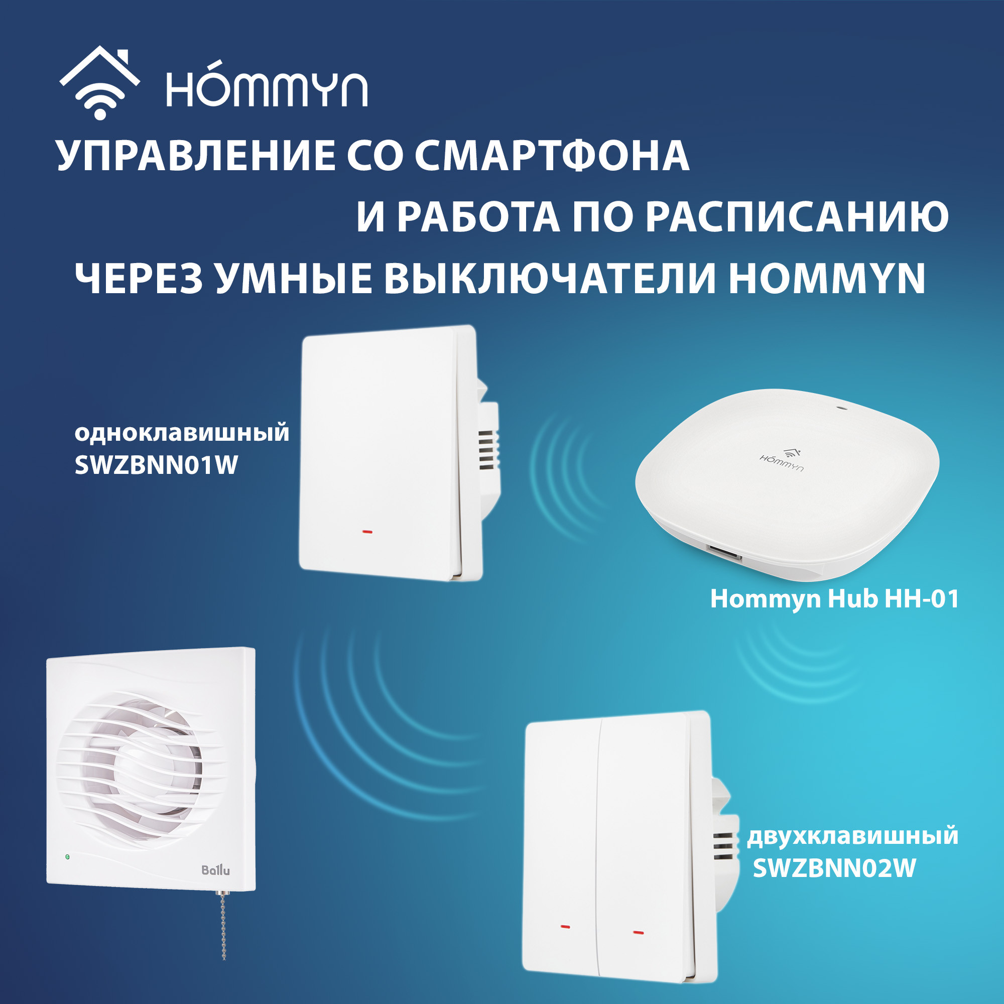 Вентилятор вытяжной Ballu BAF-AR 150 VP с обратным клапаном и тяговым выключателем — детальное фото, обзор