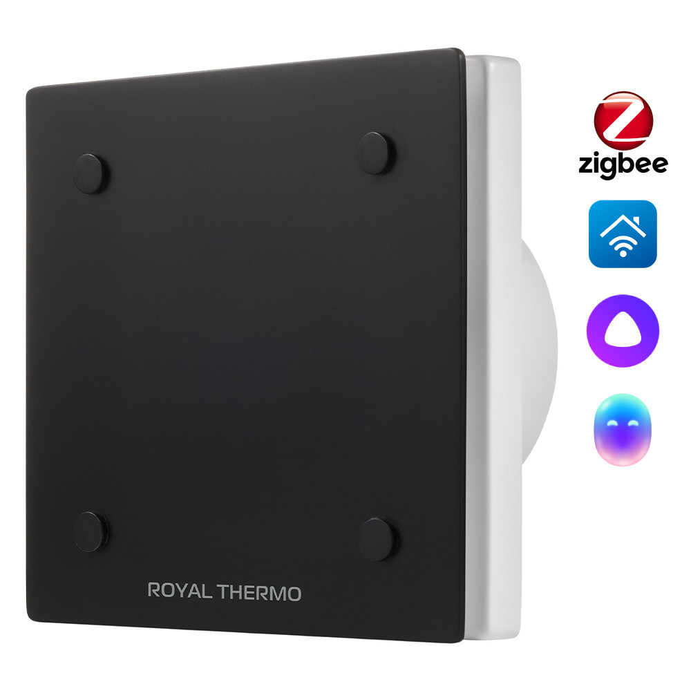 Вентилятор вытяжной Royal Thermo Calipso RAFC 120 Black — детальное фото, обзор