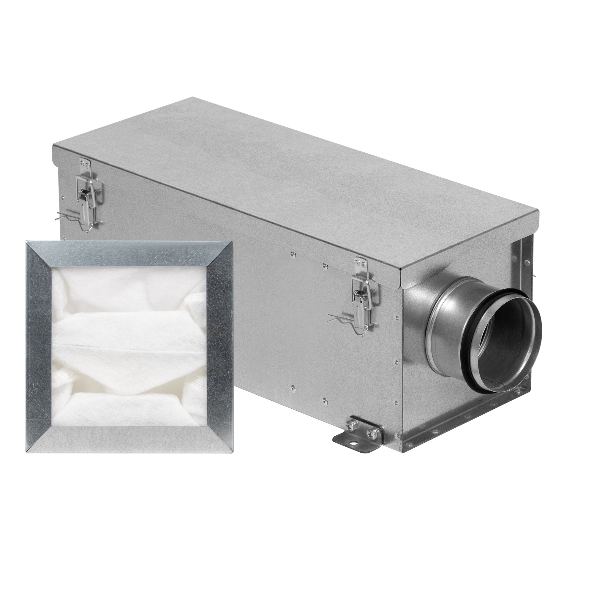 Комплект фильтр-бокс карманный FBCr-P 100 и фильтр карманный (материал) FCP 100 (G4-EU4) — детальное фото, обзор