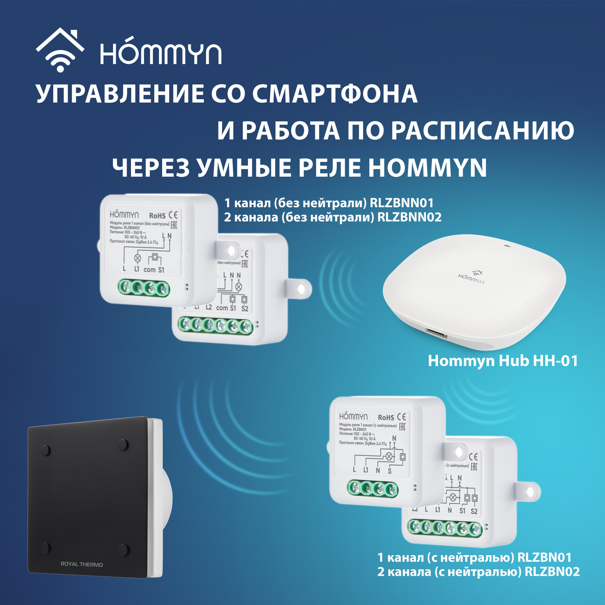 Вентилятор вытяжной Royal Thermo Calipso RAFC 120 Black — детальное фото, обзор