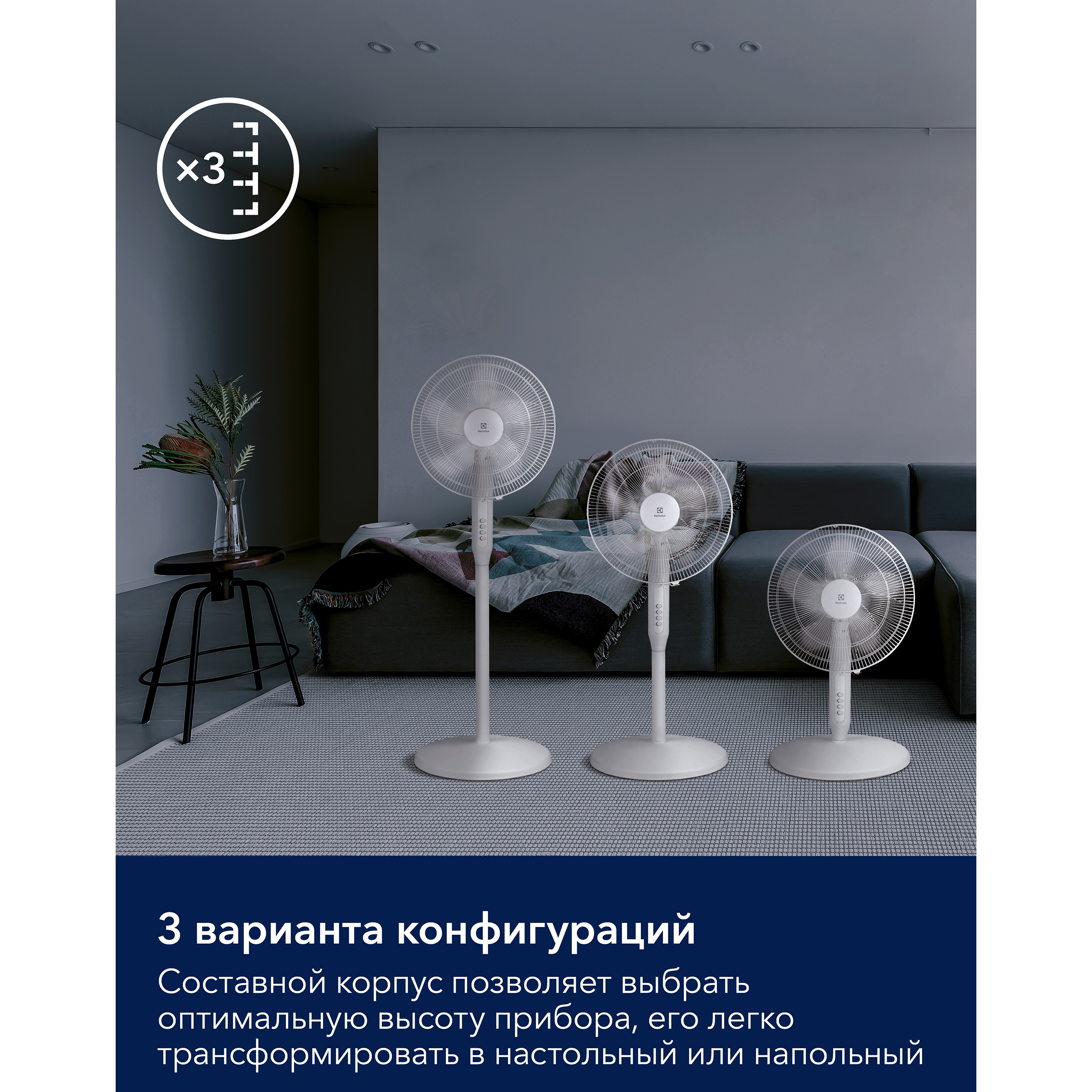 Вентилятор напольный Electrolux EFF-1006W — детальное фото, обзор