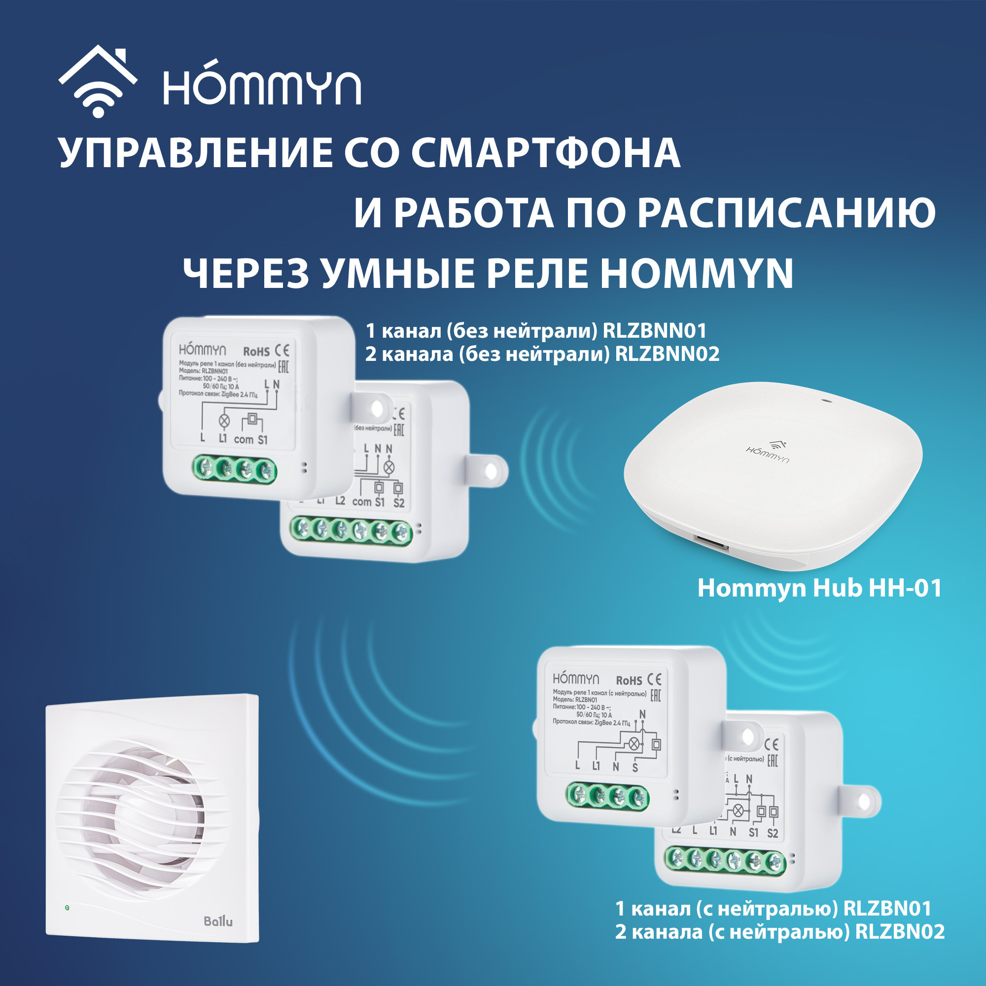 Вентилятор вытяжной Ballu BAF-AR 120 V с обратным клапаном — детальное фото, обзор